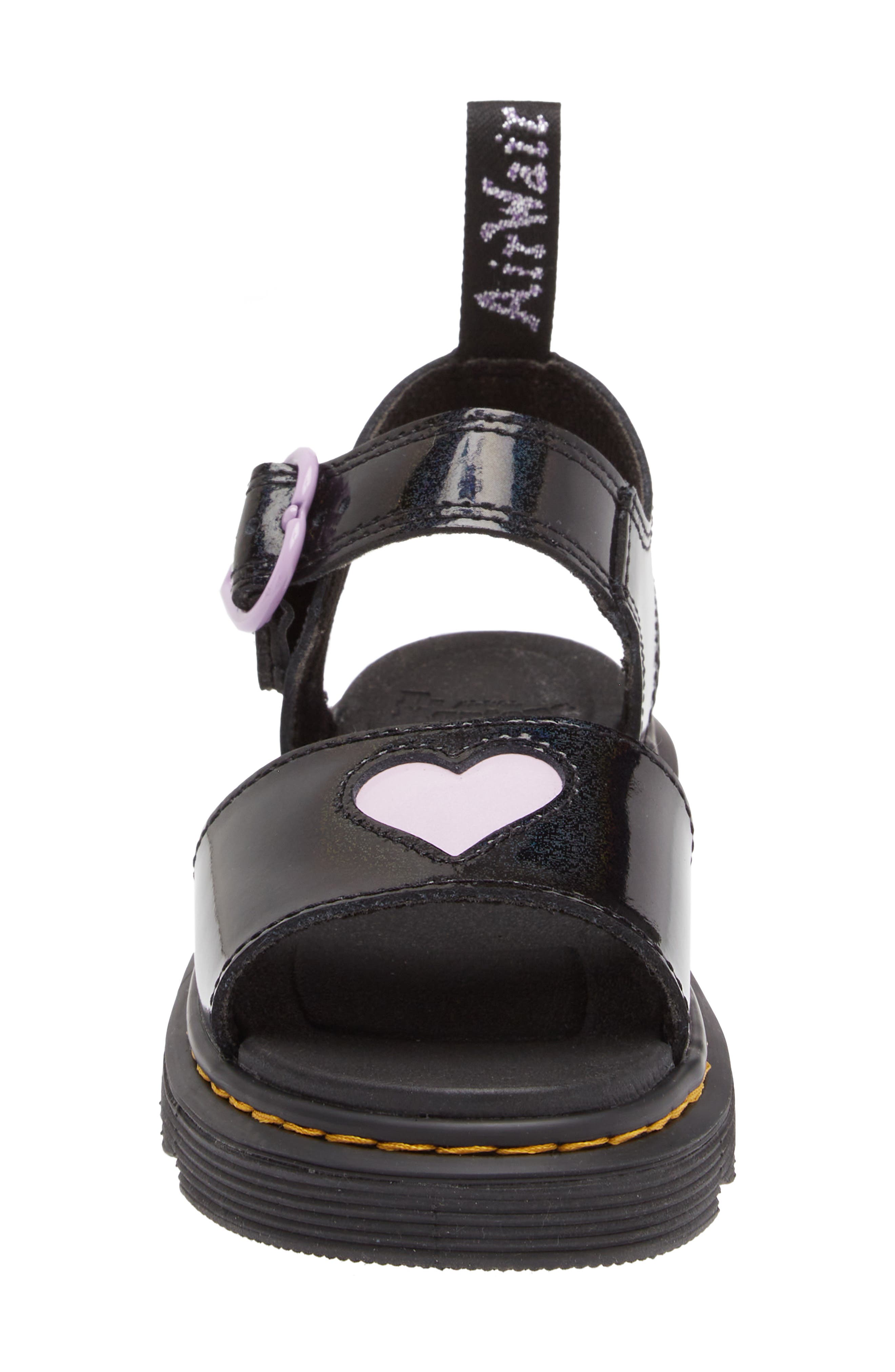 Dr. Martens Kids' Marlowe Heart Sandal, Alternate, color, 
