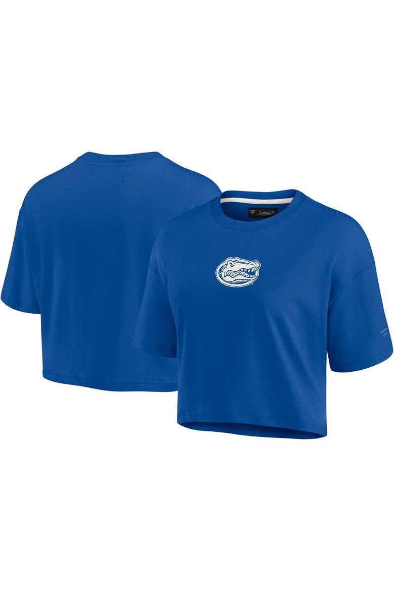 Women's Fanatics Signature Royal Florida Gators Elements Super Soft Boxy Cropped T-Shirt, Main, color, Royal