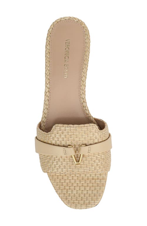 Veronica Beard Annette Raffia Sandals In Natural