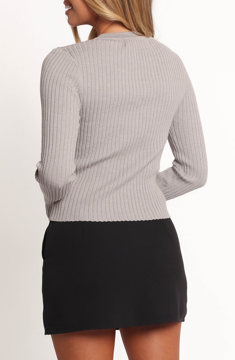 Petal & Pup Searie Rib Cardigan, Alternate, color, Grey