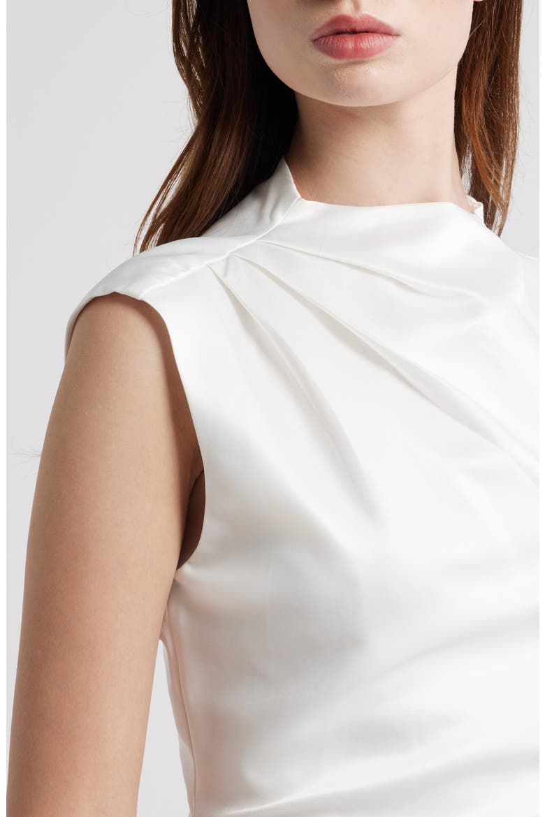 The Ultimate Muse Cap Sleeve Satin Minidress, Alternate, color, WHITE