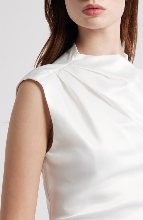 Odd Muse The Ultimate Muse Cap Sleeve Satin Minidress In White