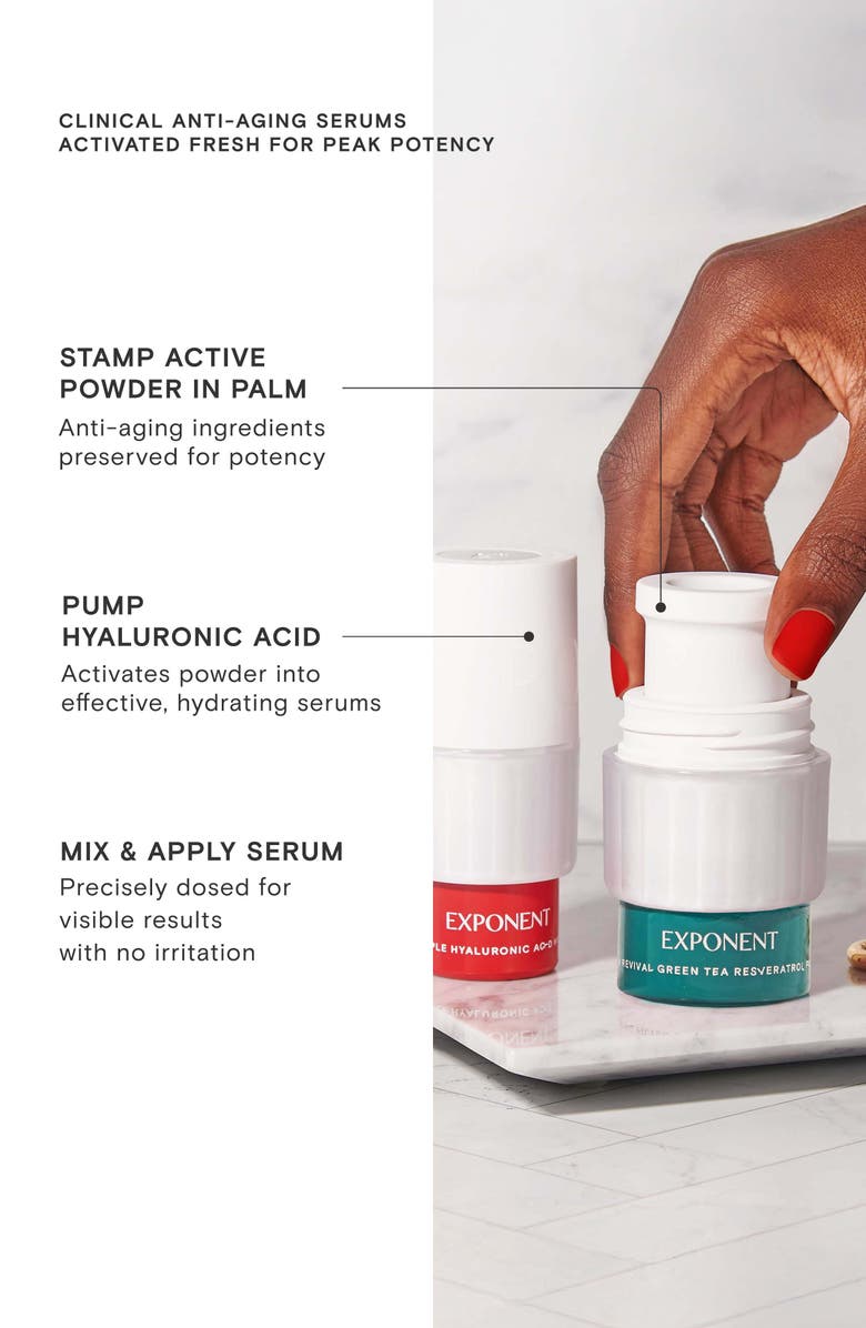 Exponent Beauty Calm Revival Green Tea Resveratrol + Hyaluronic Acid Power Serum, Alternate, color,
