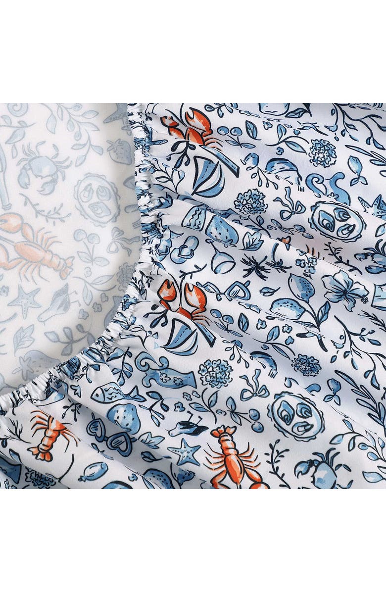 Nautica Coastal Fun Cooling Microfiber Sheet Set, Alternate, color, Blue