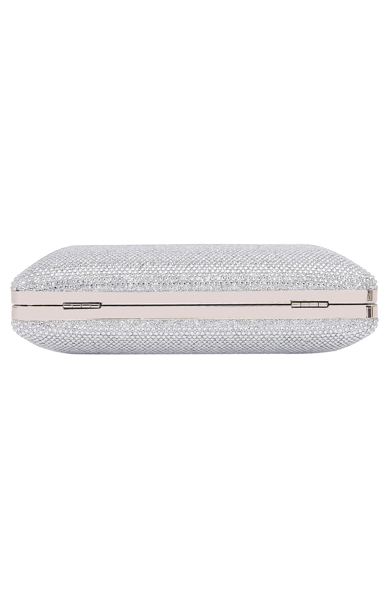 Rhinestone Clutch, Alternate, color, SILVER