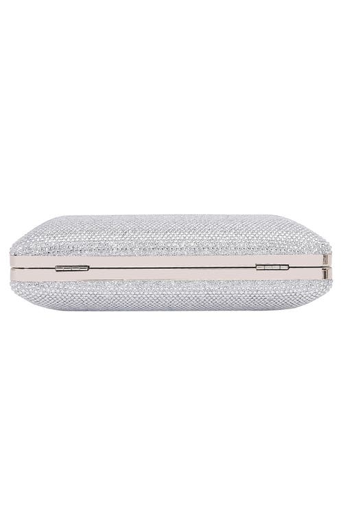 Berness Rhinestone Clutch In Silver