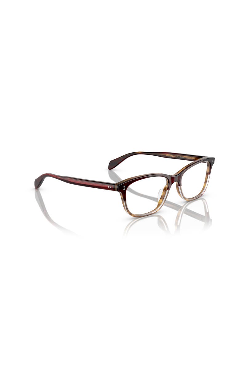 Oliver Peoples 50mm Square optical glasses, Alternate, color, Red