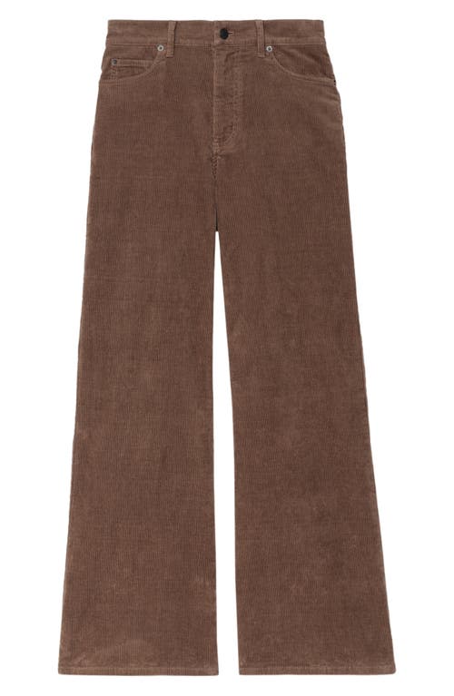 Zadig & Voltaire Eli Corduroy Wide Leg Pants In Brown
