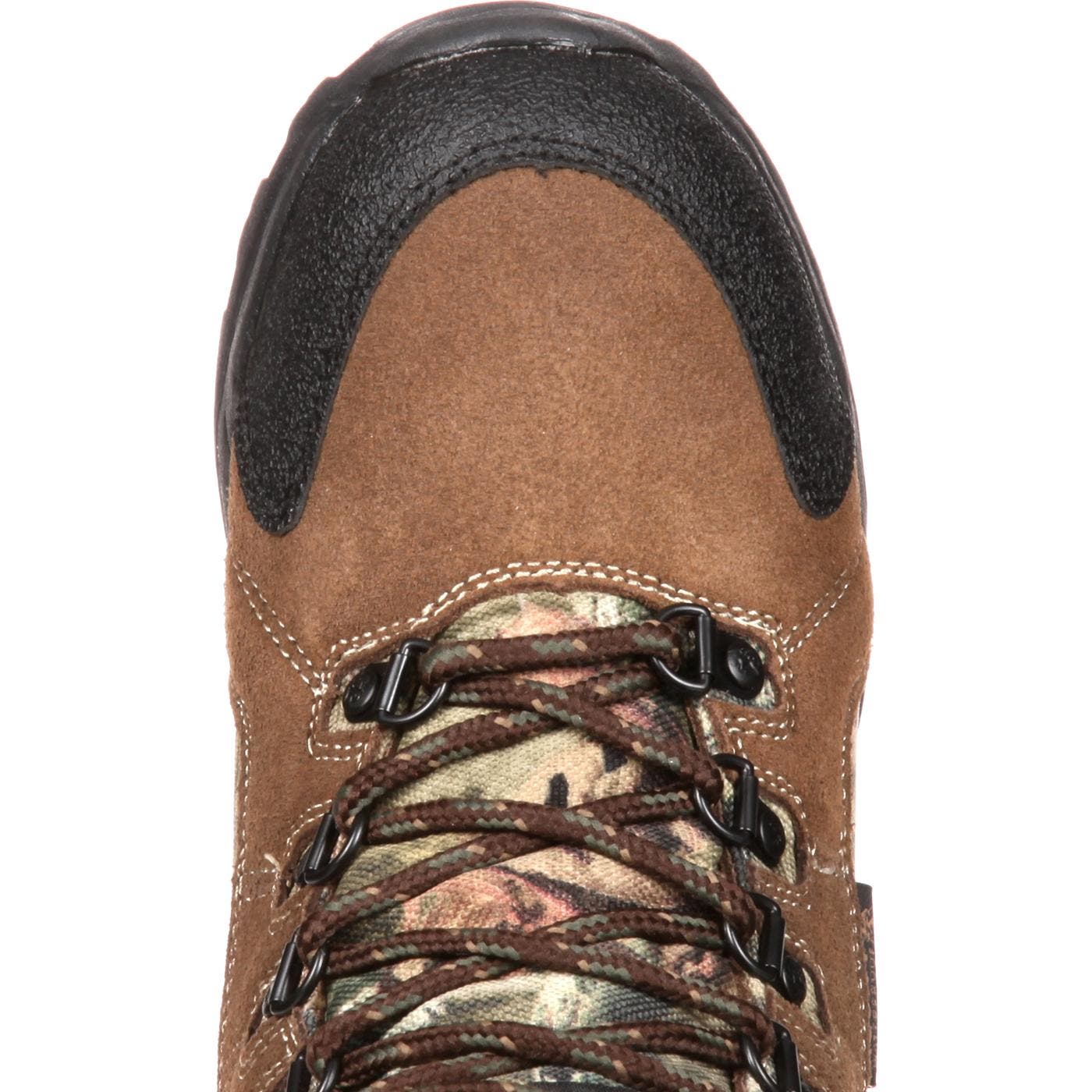 Rocky Waterproof Kids' Hunting Waterproof 800G Insulated Boot, Alternate, color, Brown And Mossy Oak Country