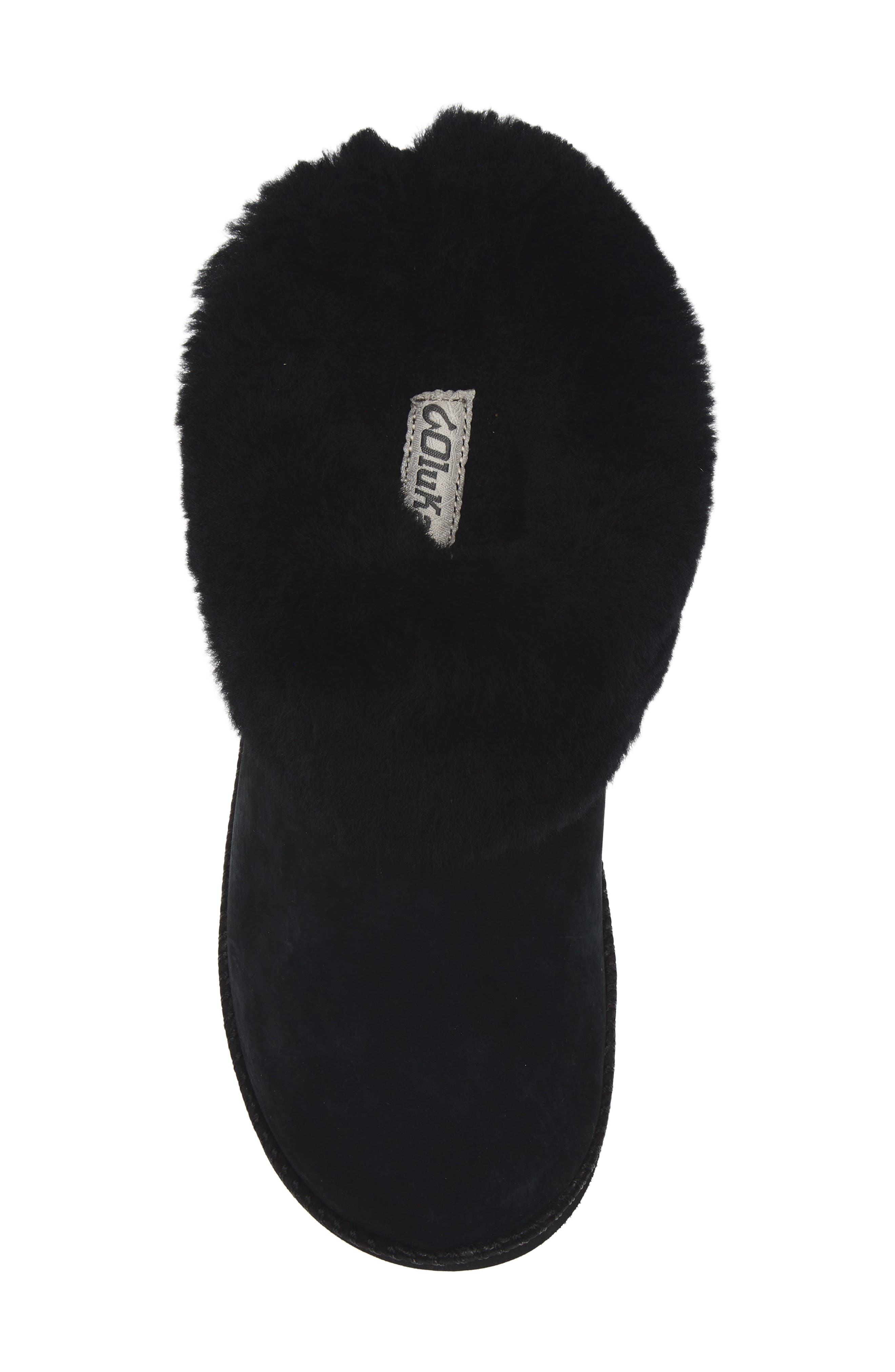 OluKai Ku'i Genuine Shearling Slipper, Alternate, color, Lava Rock / Lava Rock