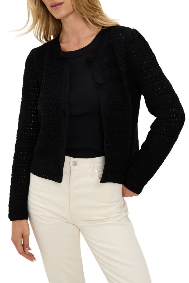 Winona Cardigan, Main, color, BLACK