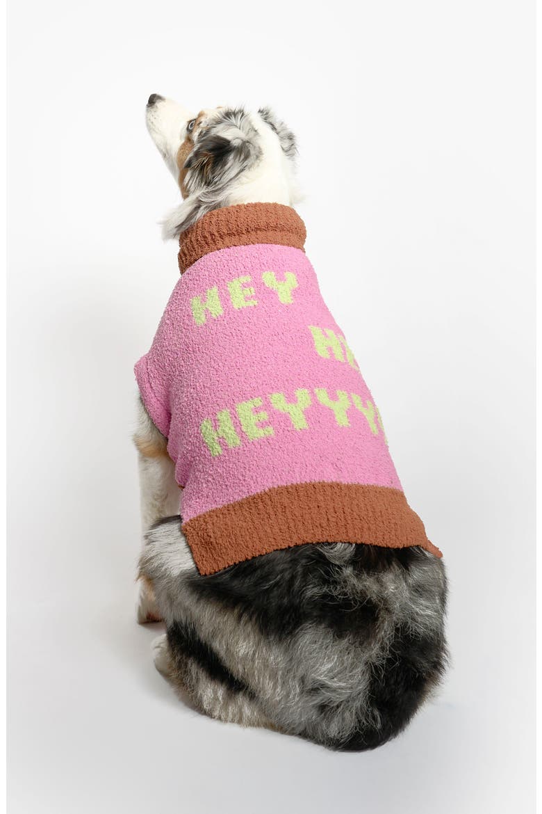 HEY! Turtleneck Pet Sweater, Alternate, color, PINK