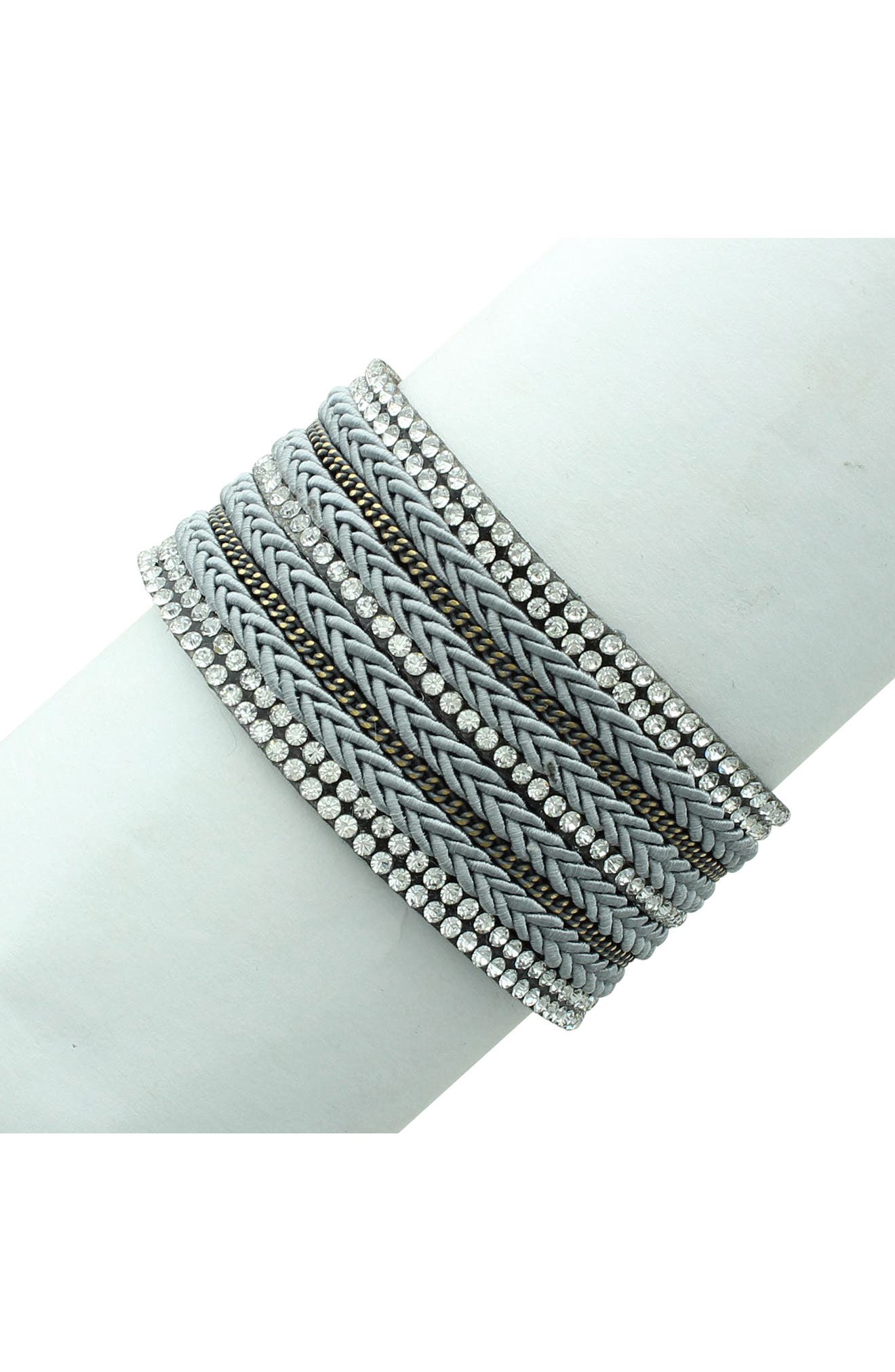 OLIVIA WELLES Mixed Media Cuff Bracelet