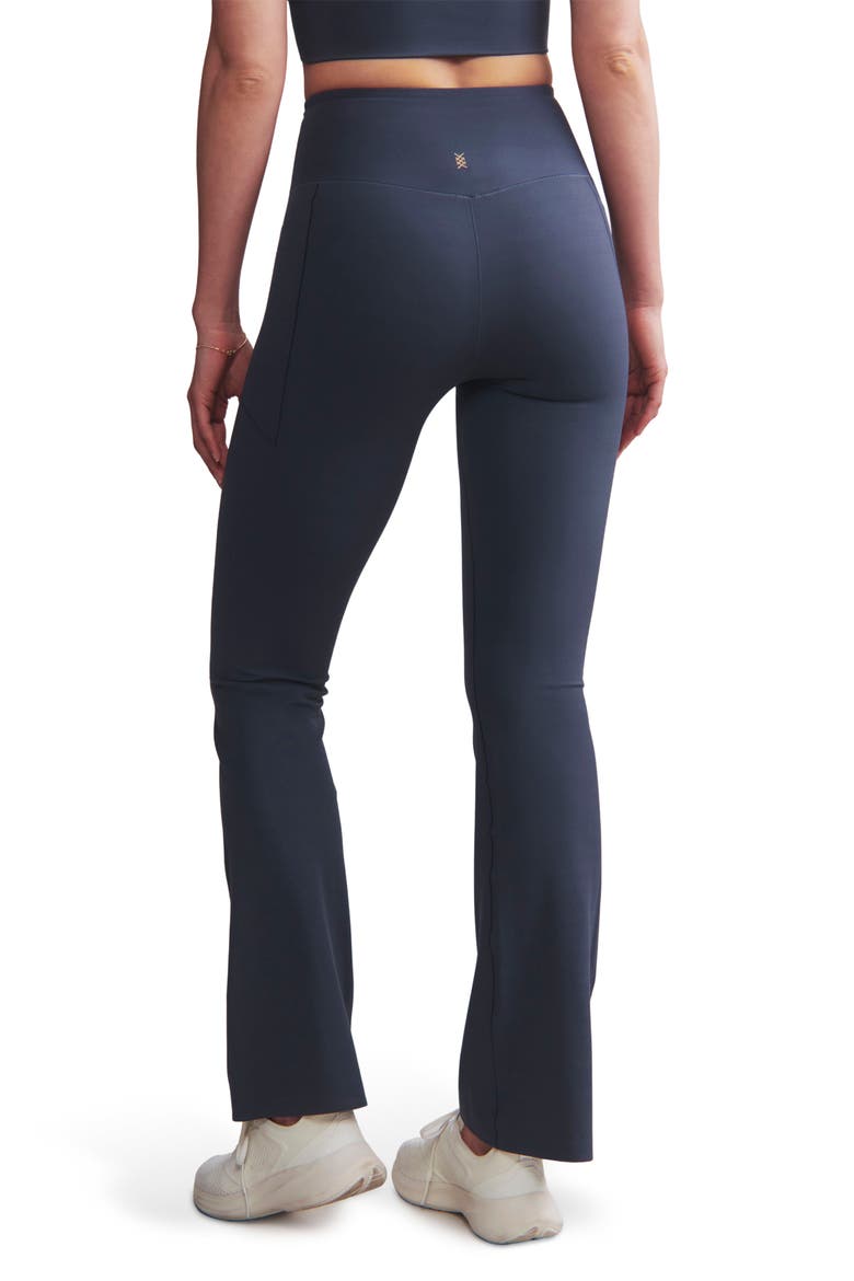 Revive Pocket Flare Leggings, Alternate, color, NAVY BLUE