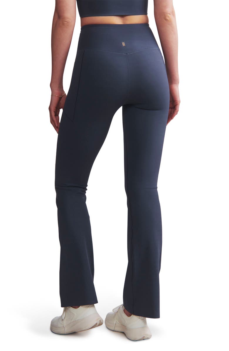 Rhone Revive Pocket Flare Leggings, Alternate, color, Navy Blue