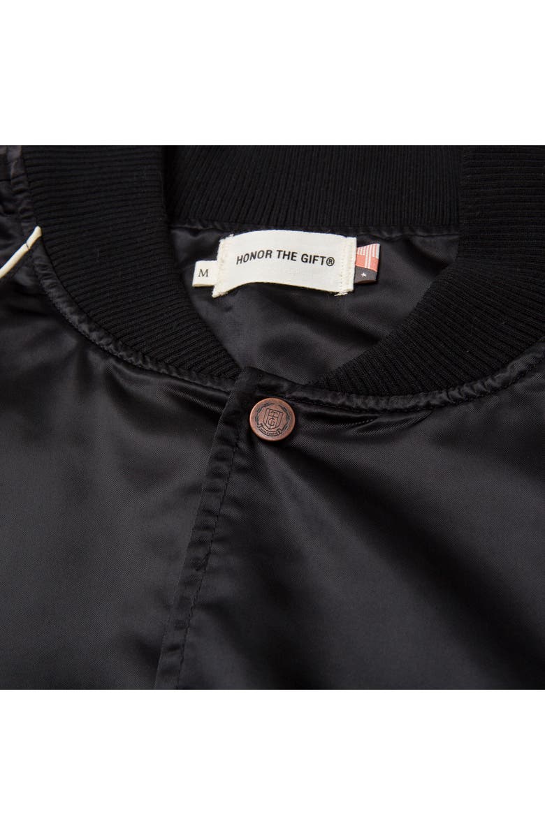 HONOR THE GIFT Satin Bomber Jacket, Alternate, color,