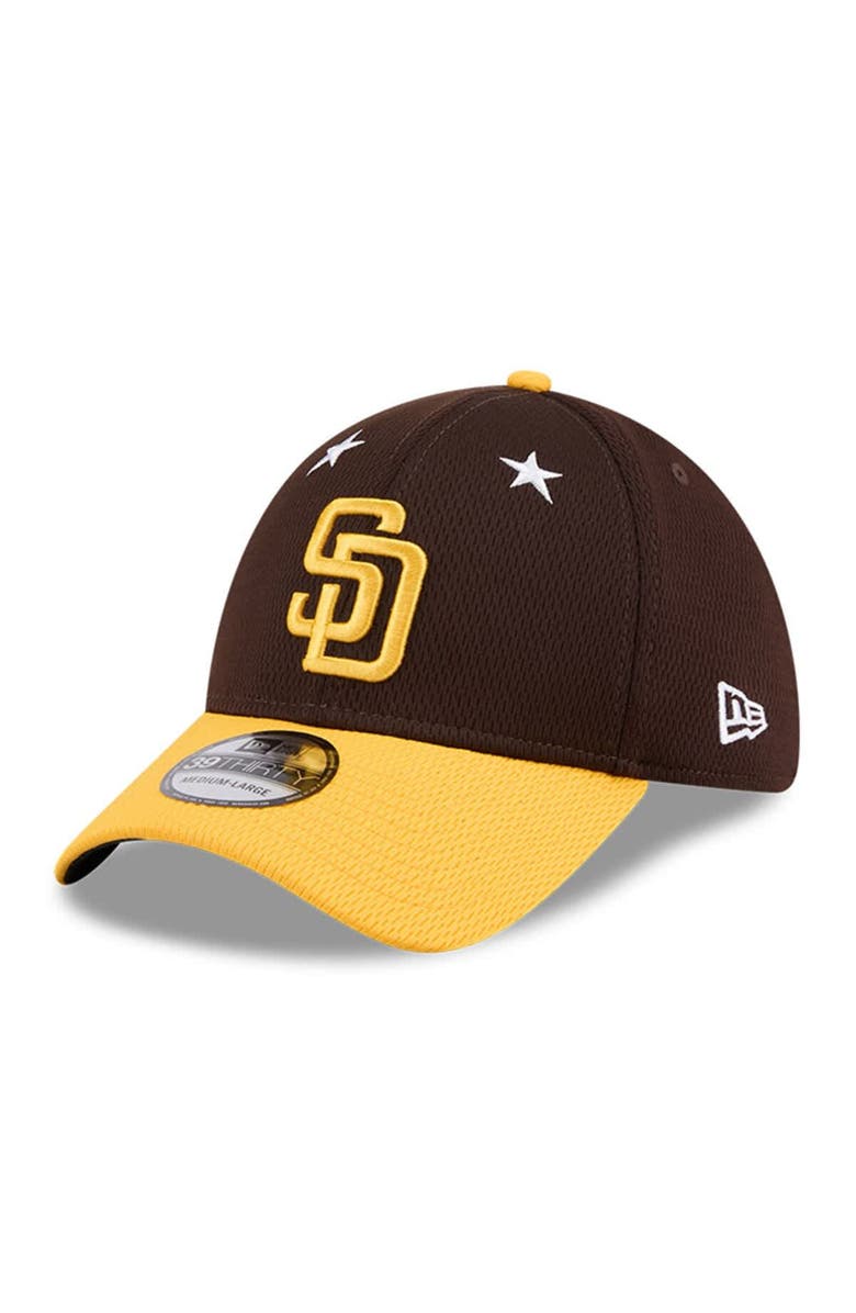New Era Men's New Era Brown/Gold San Diego Padres 2025 MLB All-Star Game 39THIRTY Flex Hat, Alternate, color, Brown
