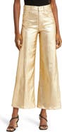 Joe's Mia Metallic High Waist Wide Leg Pants