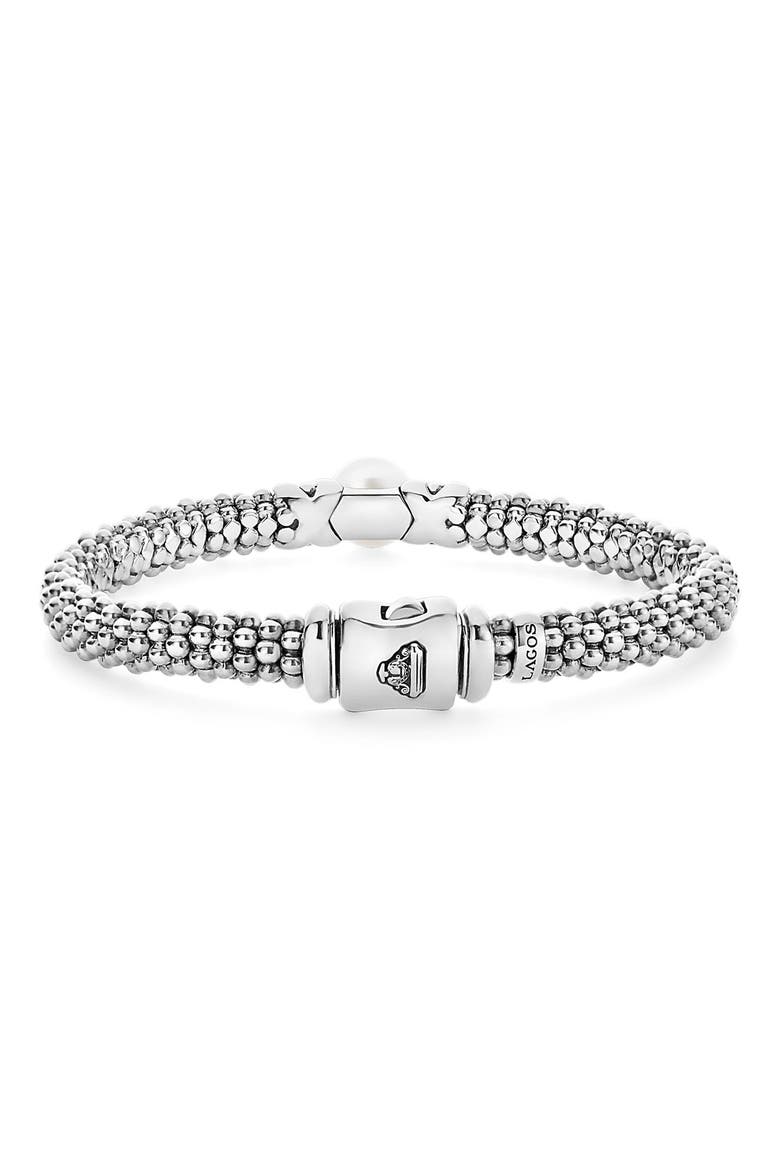 Luna Pearl Rope Bracelet, Alternate, color, SILVER/ PEARL