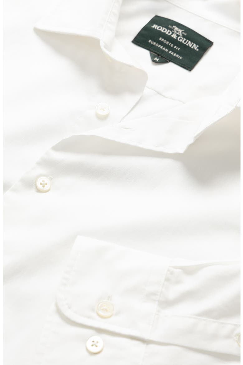 Freshford Cotton Button Up Shirt, Alternate, color, SNOW
