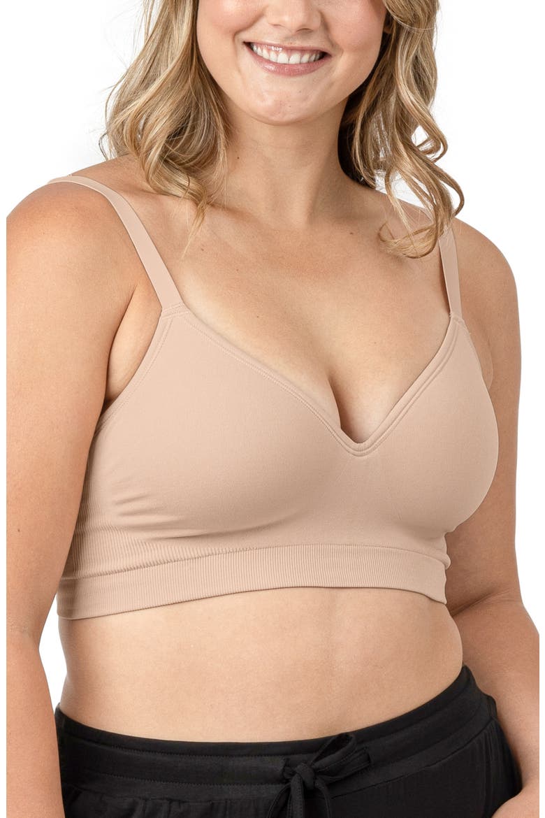 Everly Wireless Contour Bra, Alternate, color, BEIGE