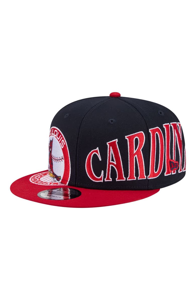 New Era Men's New Era Navy/Red St. Louis Cardinals Stretched Two-Tone 9FIFTY Adjustable Hat, Main, color, Navy