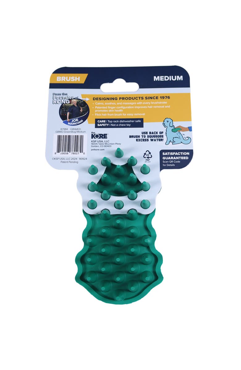 PetKORE Deshedding Tool For Medium Sized Dogs, Alternate, color, Green