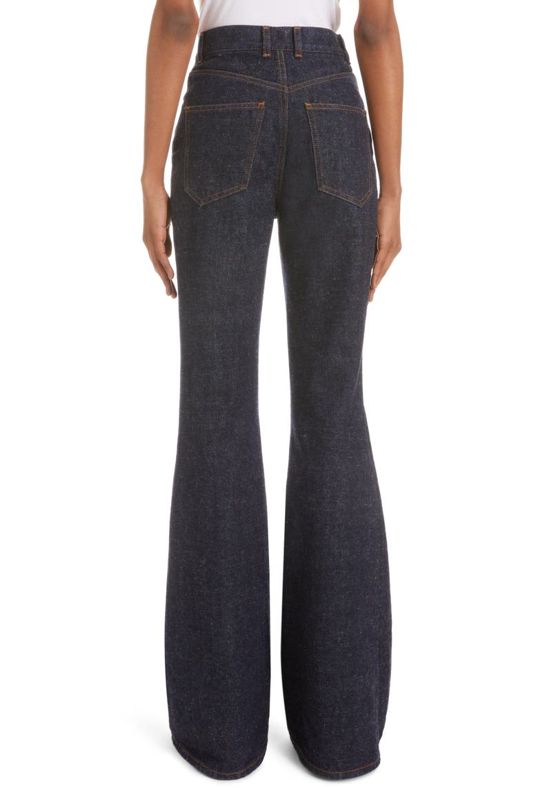 Wide Leg Cotton & Hemp Jeans, Alternate, color, ICONIC NAVY