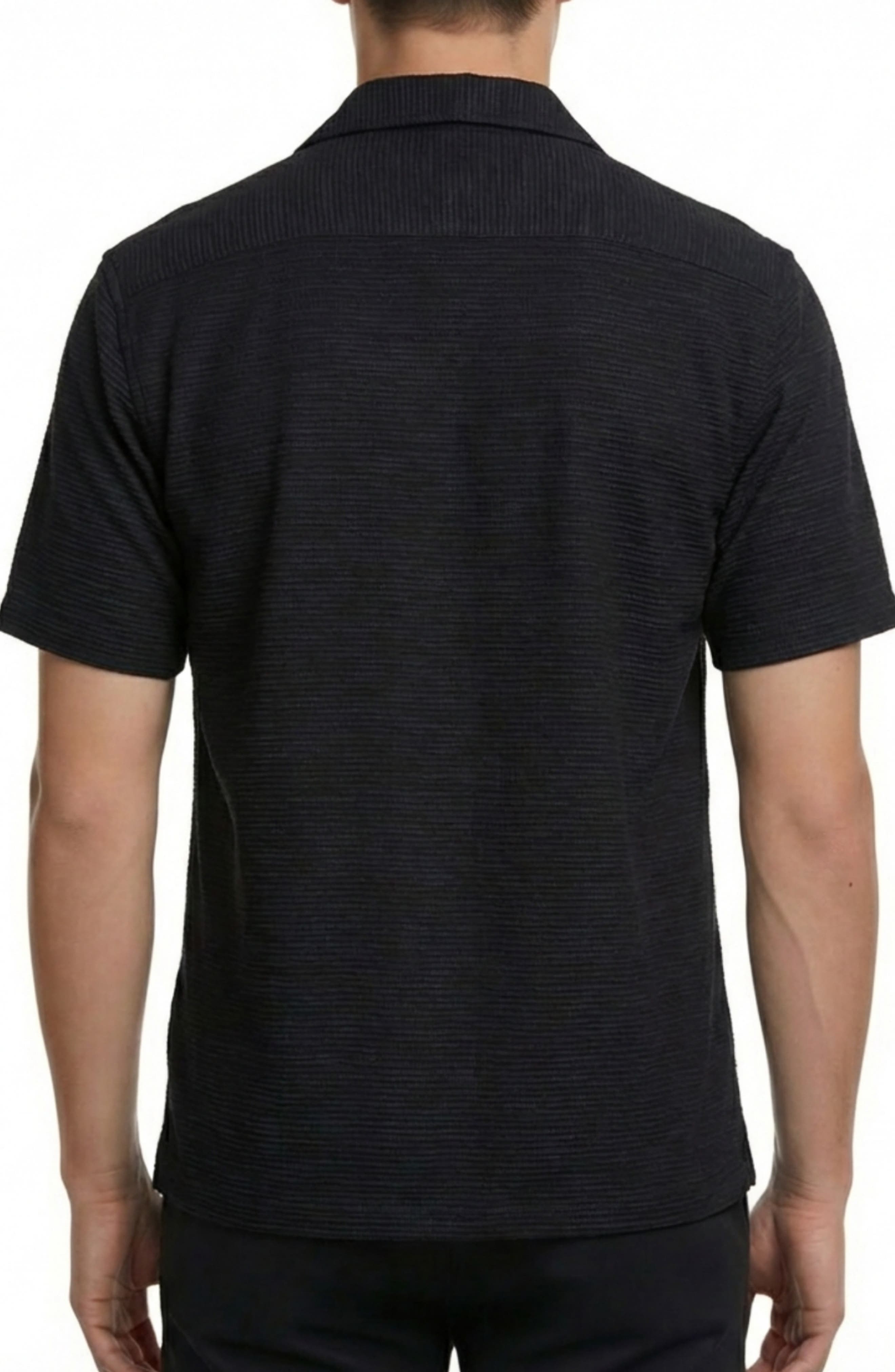 Textured Knit Camp Shirt - image 4