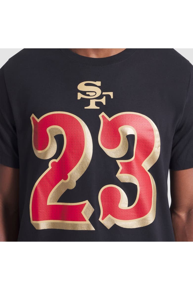 Men's Nike Christian McCaffrey Black San Francisco 49ers 2025 Rivalries Collection Player Name & Number T-Shirt, Alternate, color, Black