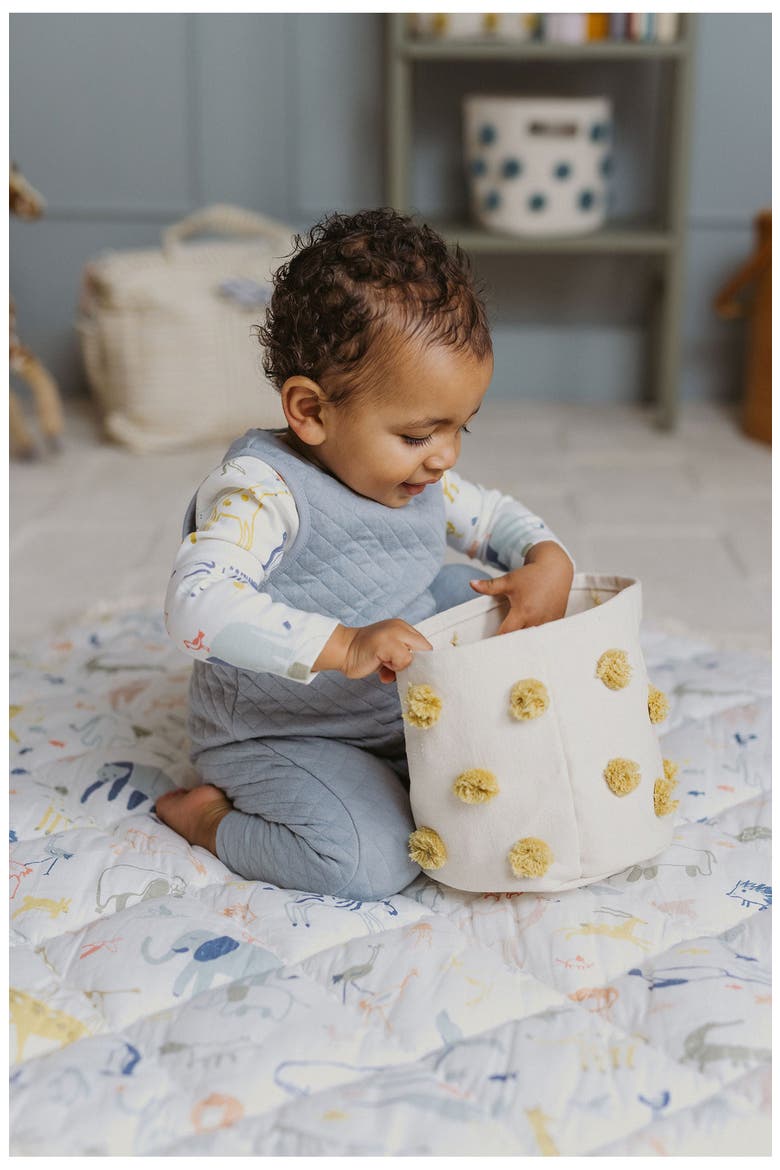 Into the Wild Round Reversible Play Mat, Alternate, color, IVORY