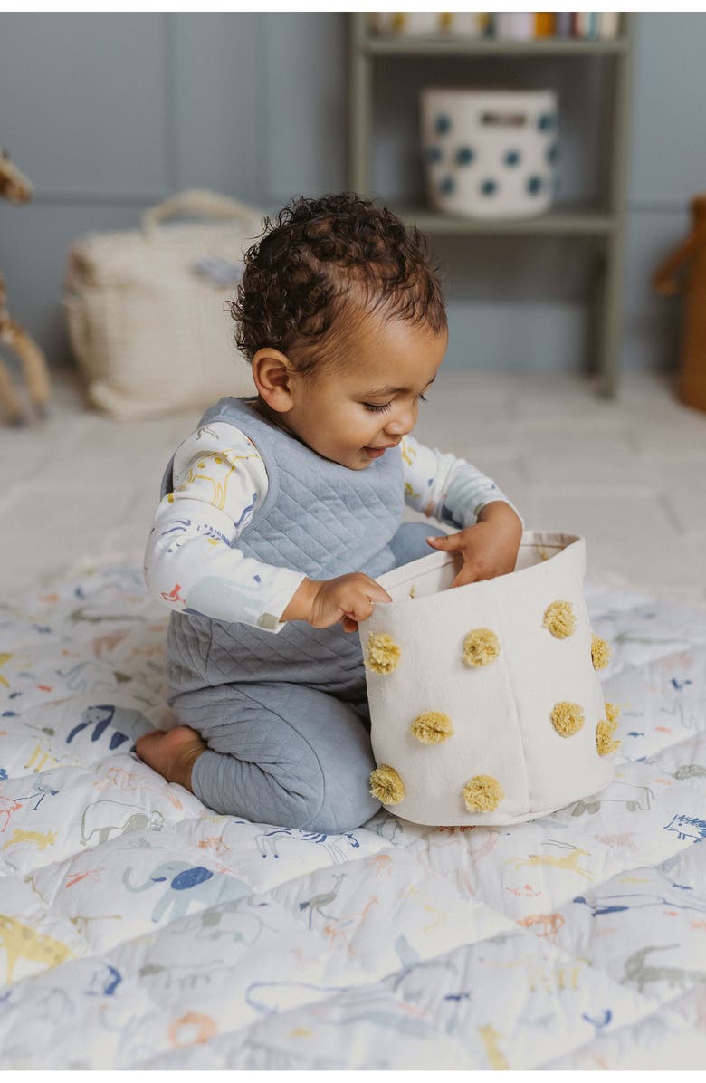 Pehr Into the Wild Round Reversible Play Mat, Alternate, color, Ivory