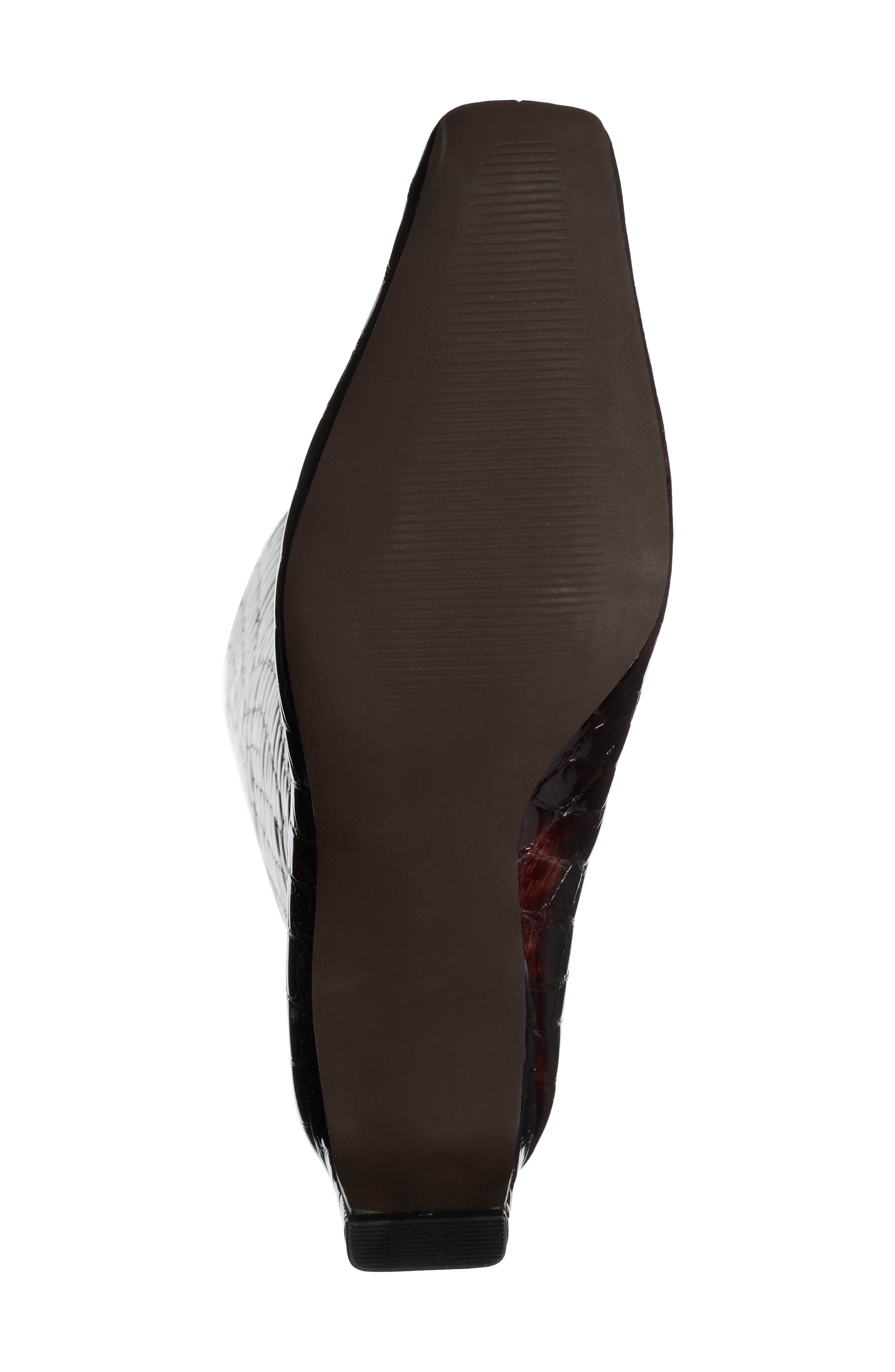 Jendi Leather Knee High Boot, Alternate, color, TORTOISE CROCO