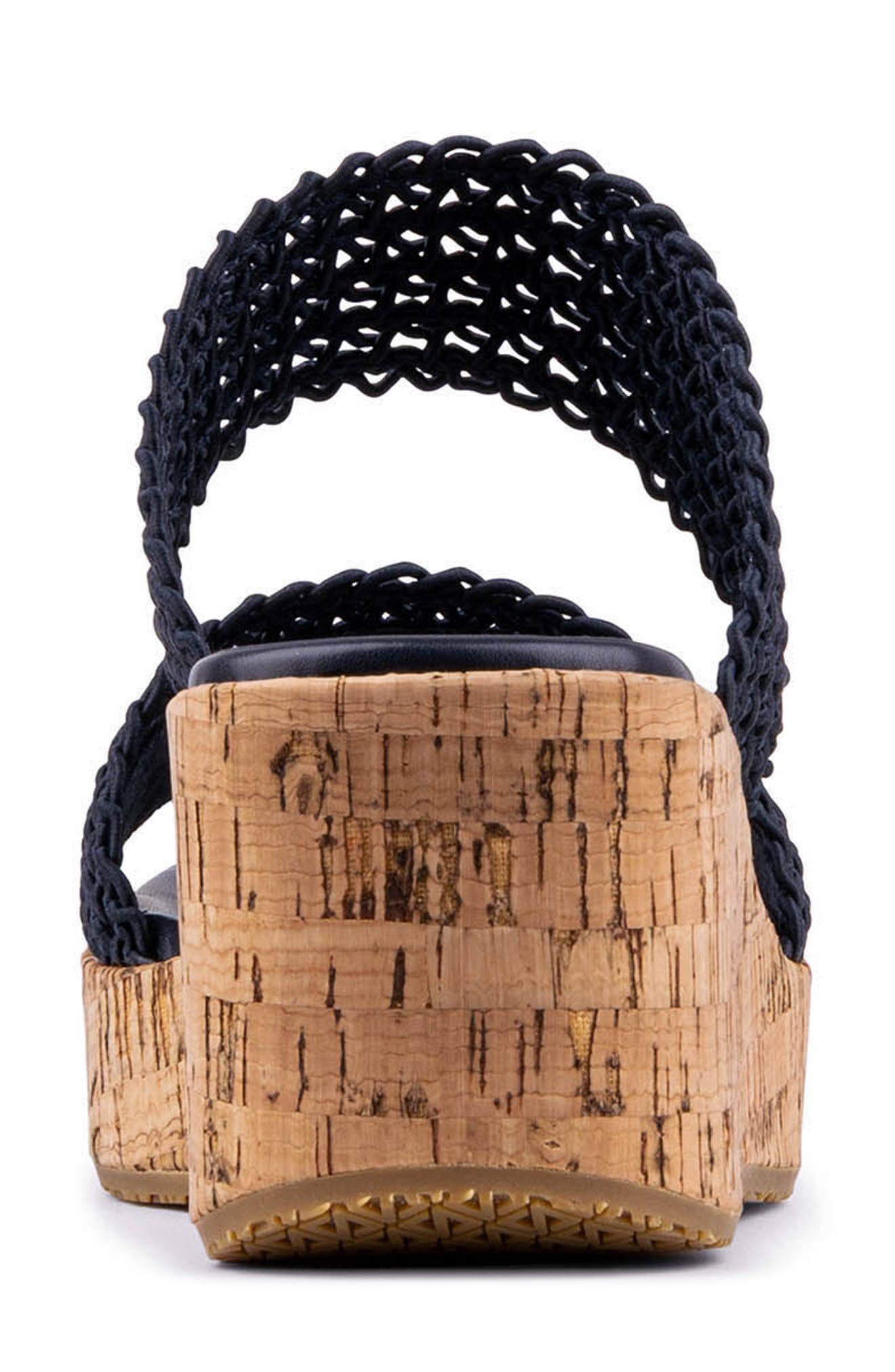 Platform Wedge Sandal, Alternate, color, NAVY