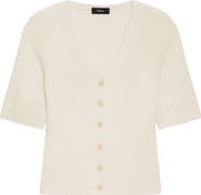 Theory Shaped Cotton Cardigan
