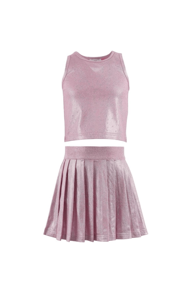 Lola + The Boys Crystal Tennis Set, Main, color, Pink