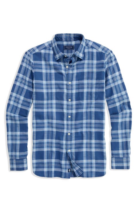 Miacomet Plaid Island Slub Button-Up Shirt