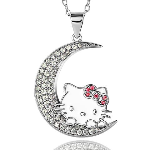 Moon Cubic Zirconia Pendant