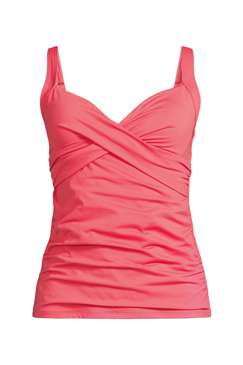 Plus Size DD-Cup V-Neck Underwire Tankini Swimsuit Top, Alternate, color, Wood Lily
