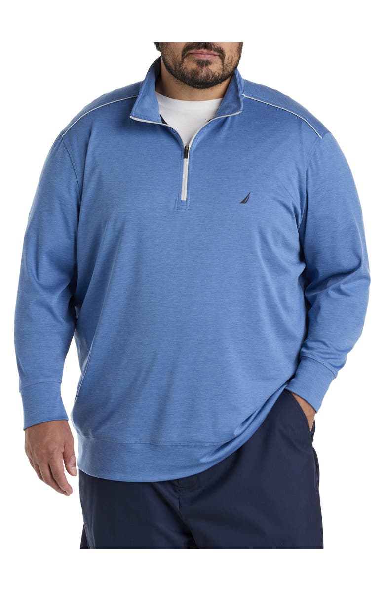 Nautica Big & Tall 1/4-Zip Sweatshirt, Alternate, color,