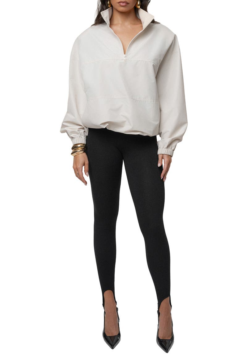 Oversized Funnel Jacket, Alternate, color, Ivory
