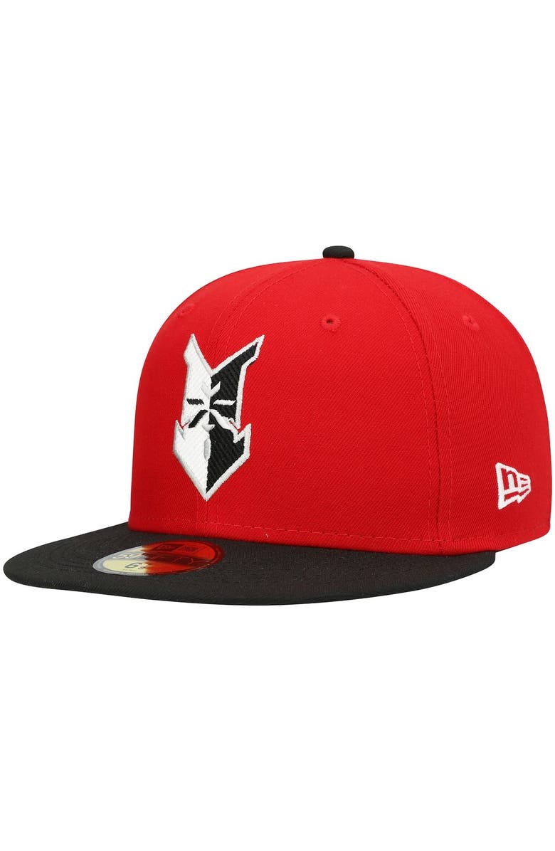 New Era Men's New Era Red Indianapolis Indians Authentic Collection Team Home 59FIFTY Fitted Hat, Alternate, color, Red