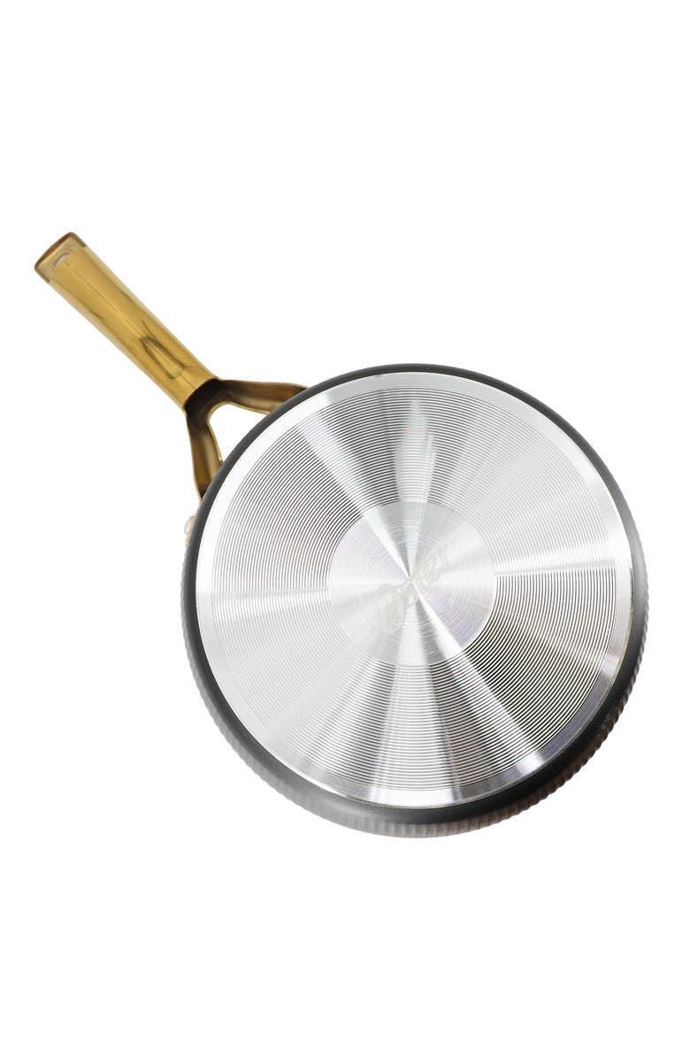 OSTER Abbottsford 2.5 Quart Nonstick Aluminum Saucepan with Glass Lid, Alternate, color, Black