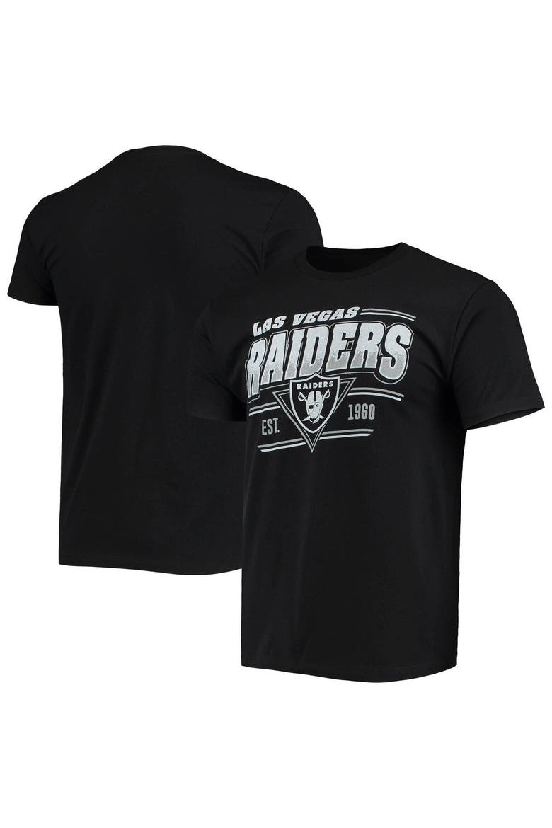 Men's Junk Food Black Las Vegas Raiders Throwback T-Shirt, Main, color, Black