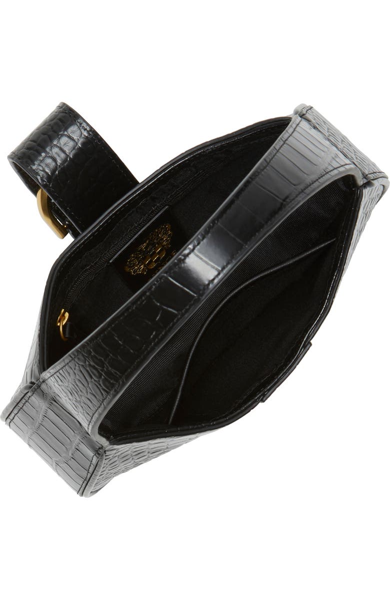 Vince Camuto Barlo Croc Embossed Leather Shoulder Bag, Alternate, color,