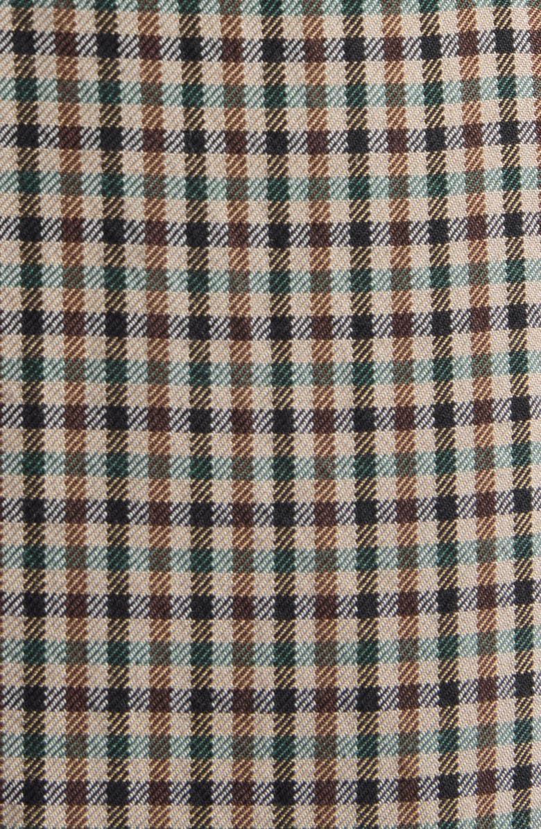 Balenciaga Check Wide Leg Pants, Alternate, color, 2866 Khaki/ Brown