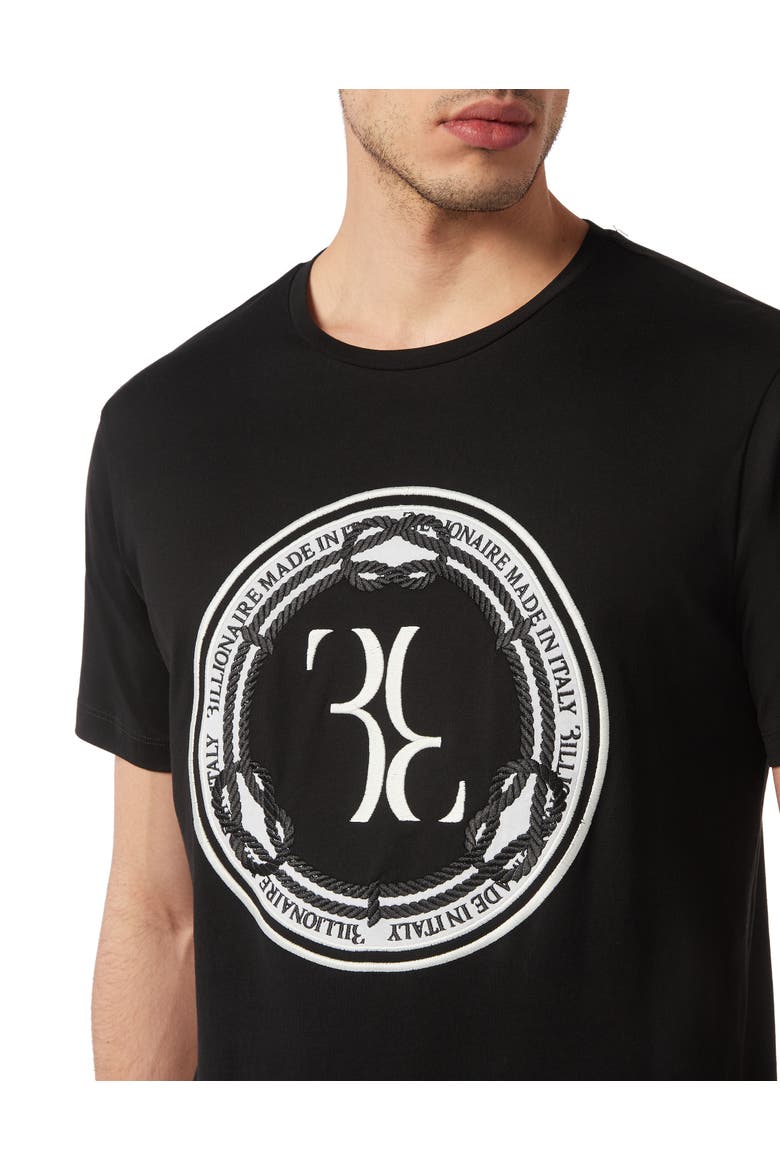 T-Shirt Round Neck Men, Alternate, color, black