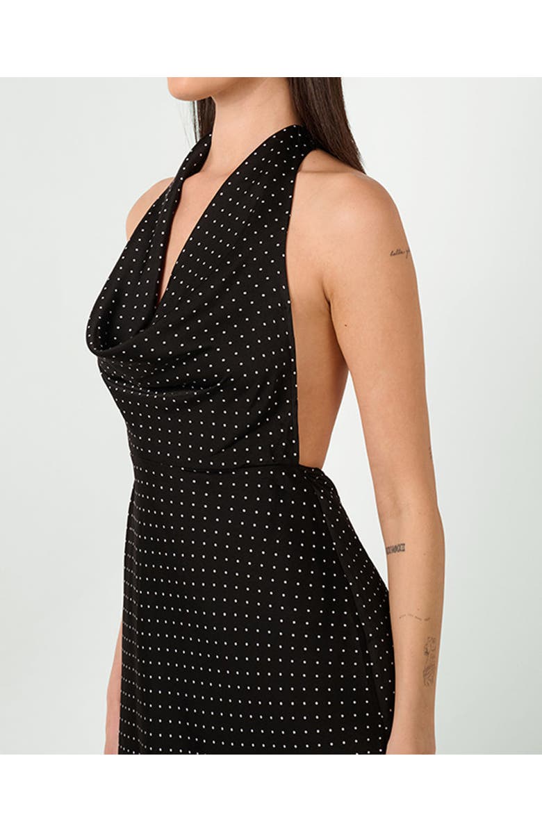 WeWoreWhat Cowl Halter Maxi Dress, Alternate, color, 