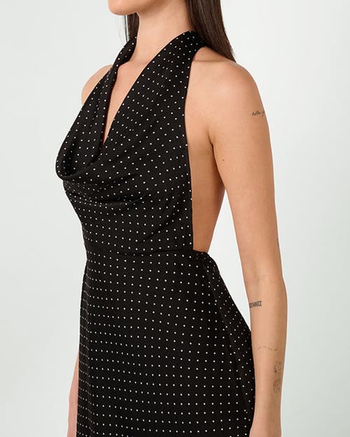 Weworewhat Cowl Halter Maxi Dress