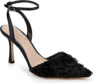 Jewel Badgley Mischka Shannon Pointed Toe Ankle Strap Pump